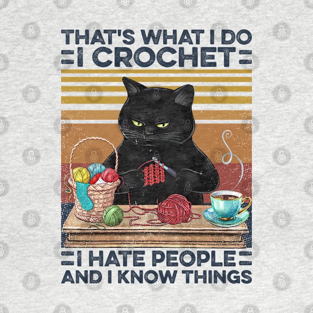 I Crochet I Hate People by Sunset beach lover